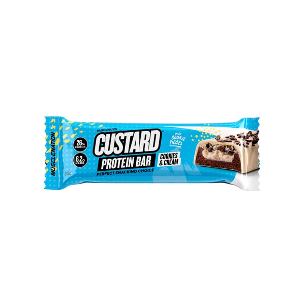 Muscle Nation Custard Protein Bar Cookies & Cream | 60g