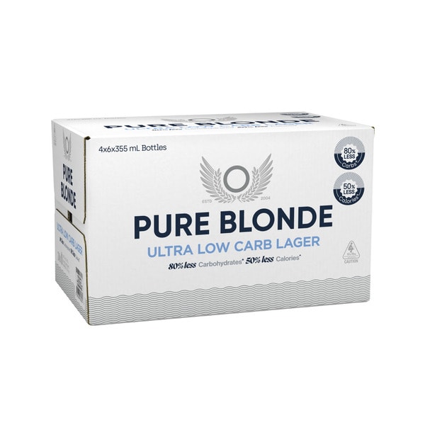 Pure Blonde Bottle 355mL | 24 Pack