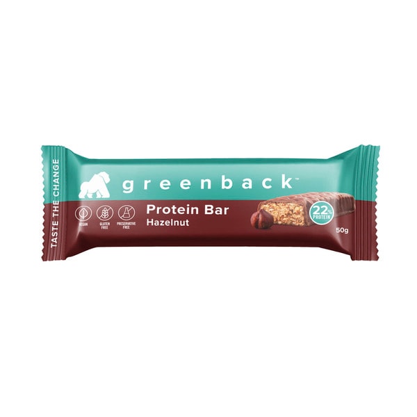 Greenback Plant Protein Hazelnut Bar | 50g