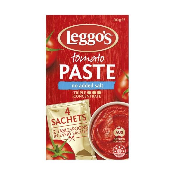 Leggo's Tomato Paste No Added Salt 4 pack | 50g
