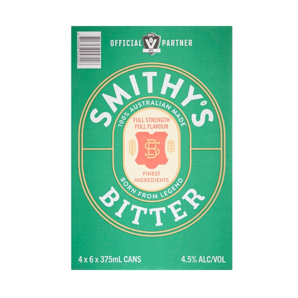 Smithy's Bitter Can 375mL | 24 Pack