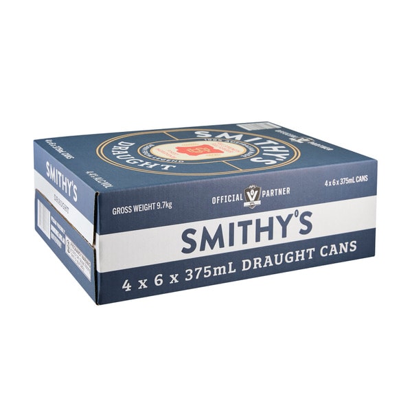 Smithy's Draught Can 375mL | 24 Pack