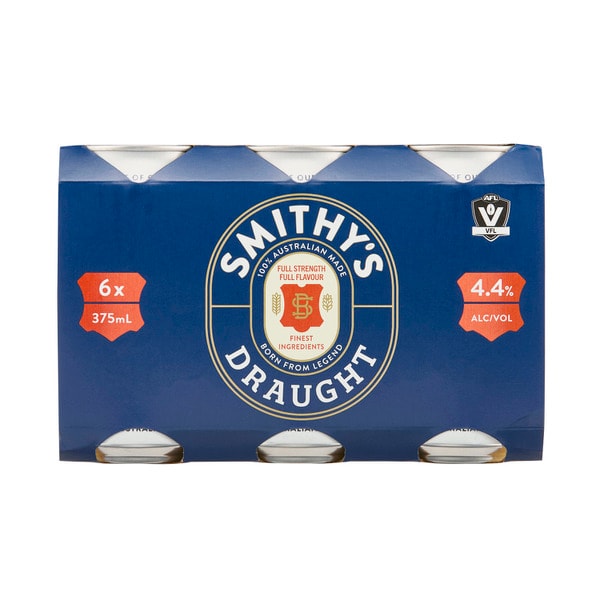 Smithy's Draught Can 375mL | 6 Pack