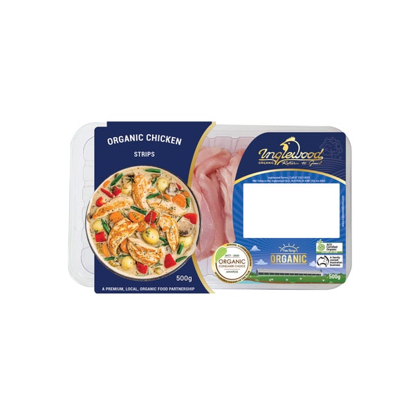 Inglewood Organic Chicken Strips Plain | 500g