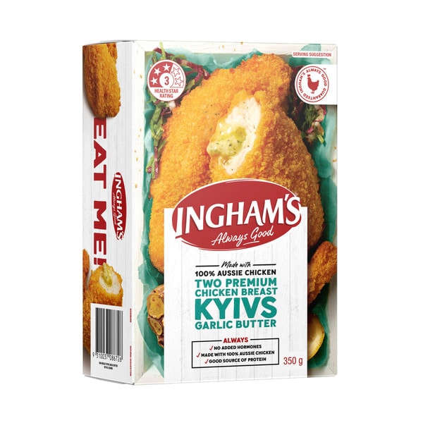 Inghams Premium Garlic Butter Chicken Kyivs | 350g