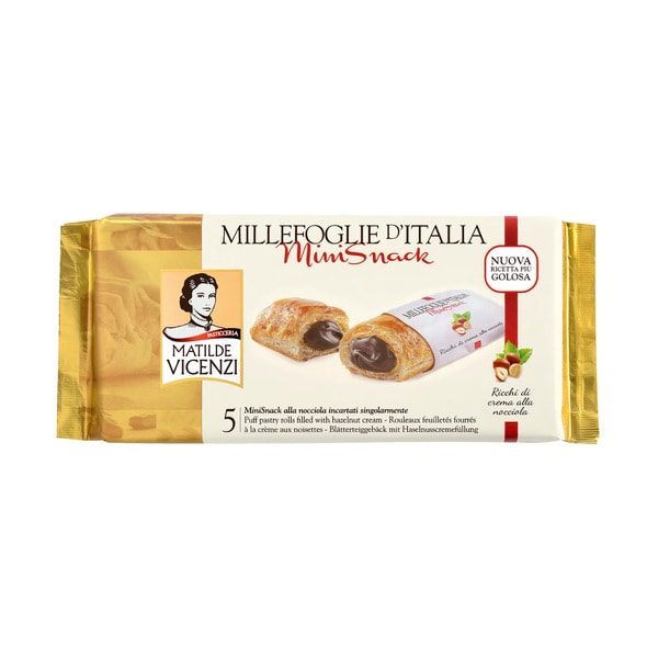 Matilde Vicenzi Millefoglie D'italia Mini Snack Vanilla Cream | 125g
