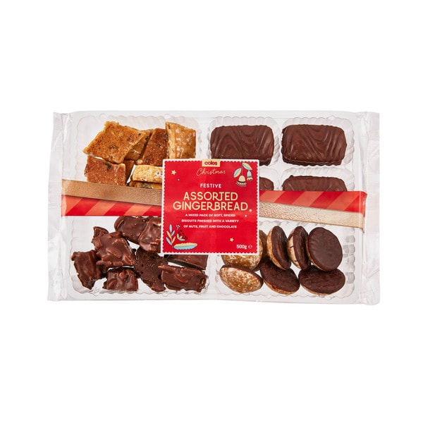 Coles Festive Assorted Gingerbread | 500g