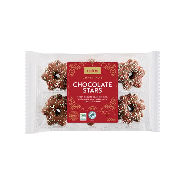 Coles Festive Chocolate Stars | 200g