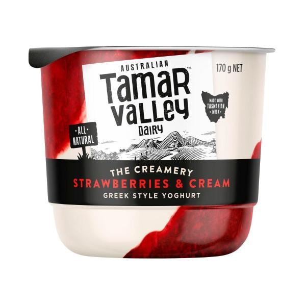 Tamar Valley The Creamery Yoghurt Strawberries & Cream | 170g