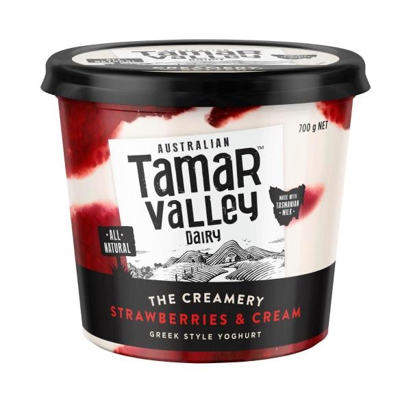 Tamar Valley The Creamery Yoghurt Strawberries & Cream | 700g