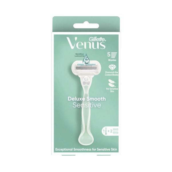 Gillette Venus Deluxe Smooth Sensitive Women's Razor +2 Blade | 1 pack