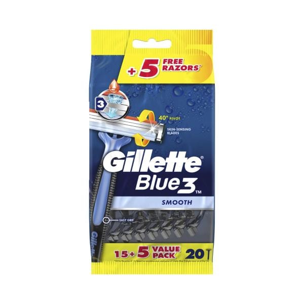 Gillette Blue III Disposable Razors | 20 pack