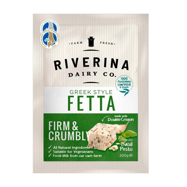 Riverina Dairy Fetta Basil Pesto | 200g