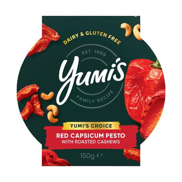 Yumi's Choice Roasted Red Capsicum Pesto Dip | 150g