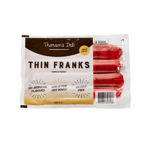Thomson's Deli Thin Franks | 500g