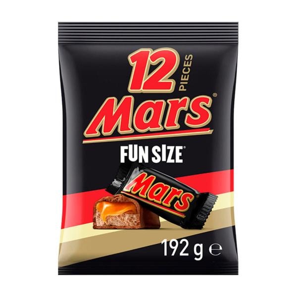 Mars Chocolate Fun Size Share Bag 12 pieces | 192g
