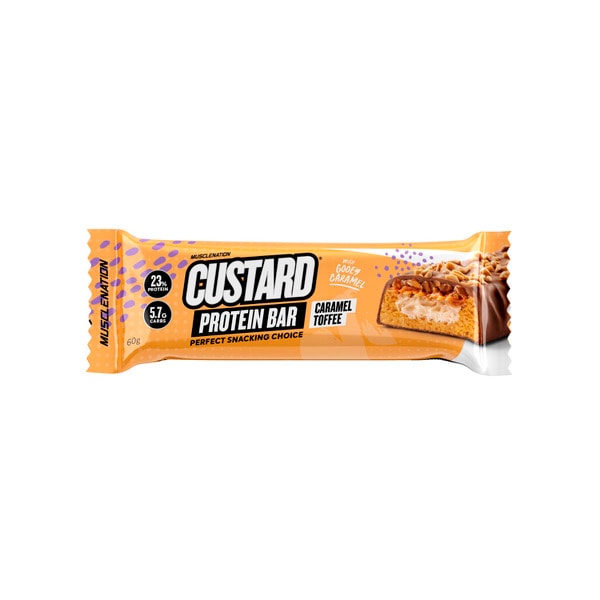 Muscle Nation Protein Custard Bar Caramel Toffee | 60g