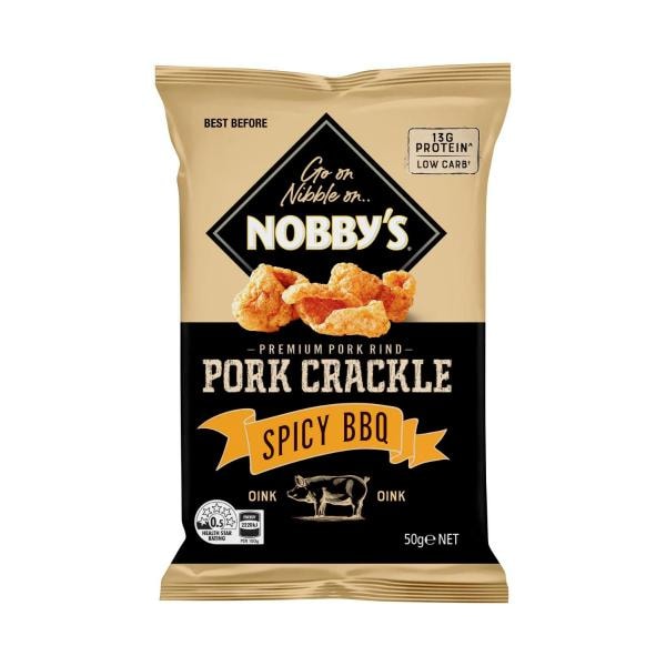 Nobbys Crackle Spicy BBQ | 50g