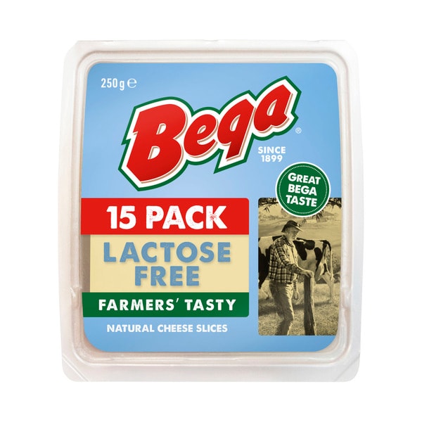 Bega Lactose Free Natural Cheese Slices | 250g