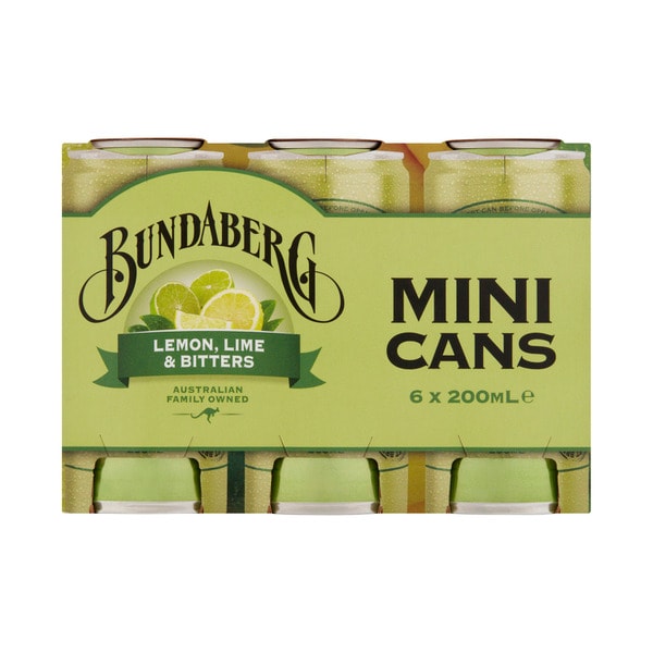 Bundaberg Brewed Lemon Lime Bitters 6x200mL | 6 pack