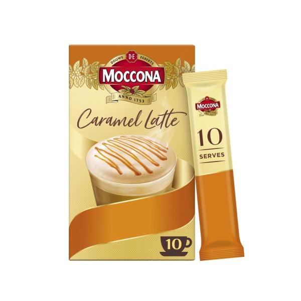 Moccona Cafe Classics Caramel Latte Sachets | 10 pack