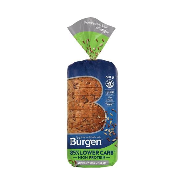 Burgen Lower Carb Sunflower & Linseed Bread | 660g