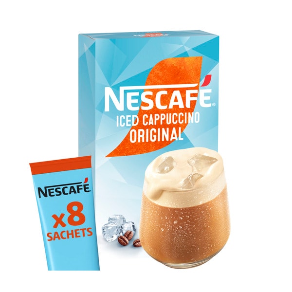 Nescafe Iced Cappuccino Coffee Sachets | 8 pack