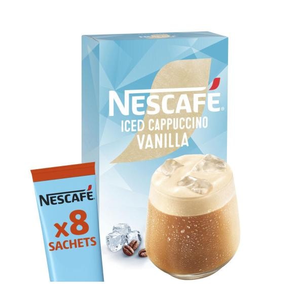 Nescafe Iced Vanilla Coffee Sachets | 8 pack