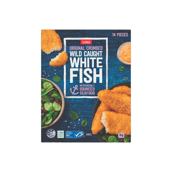 Coles Frozen Fish Fillet Crumbed | 1kg