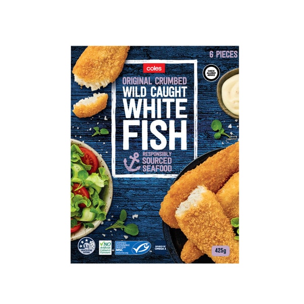 Coles Frozen Fish Fillet Crumbed | 425g