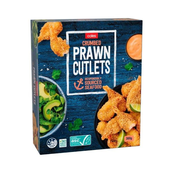 Coles Crumbed Prawn Cutlets | 360g