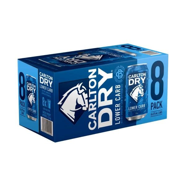 Carlton Dry Can 375mL | 8 Pack