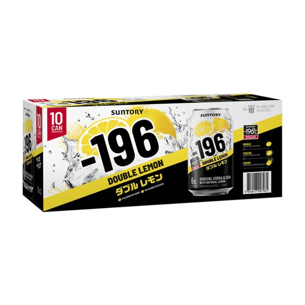 -196 Double Lemon & Vodka Can 330ml | 30 Pack