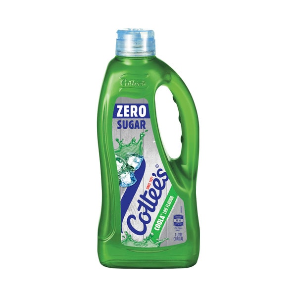Cottees Zero Sugar Lime Cordial Coola Flavour Bottle | 1L