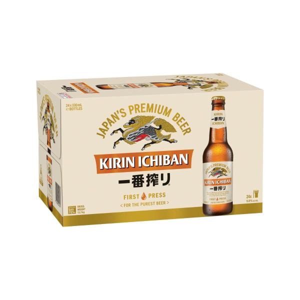 Kirin Ichiban Bottle 330mL | 24 Pack