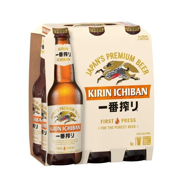 Kirin Ichiban Bottle 330mL | 6 Pack