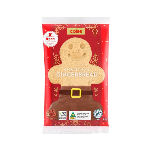 Coles Festive Gingerbread Biscuit | 40g