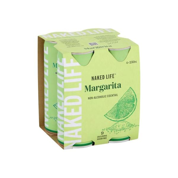 Naked Life Non-Alcoholic Margarita Can 250mL | 4 Pack