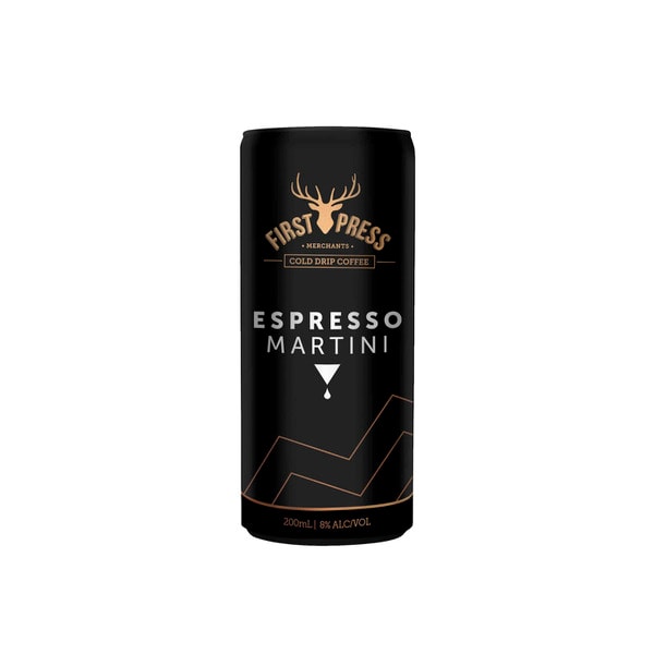 First Press Espresso Martini Can 200mL | 24 Pack