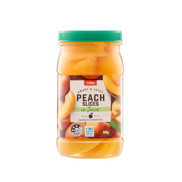 Coles Peach Slice In Pear Fruit Juice | 695g