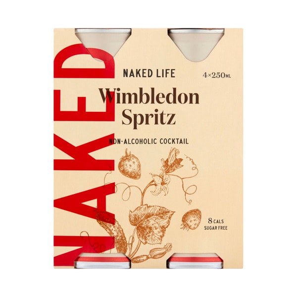 Naked Life Non Alcoholic Cocktail Wimbledon Spritz | 4 pack