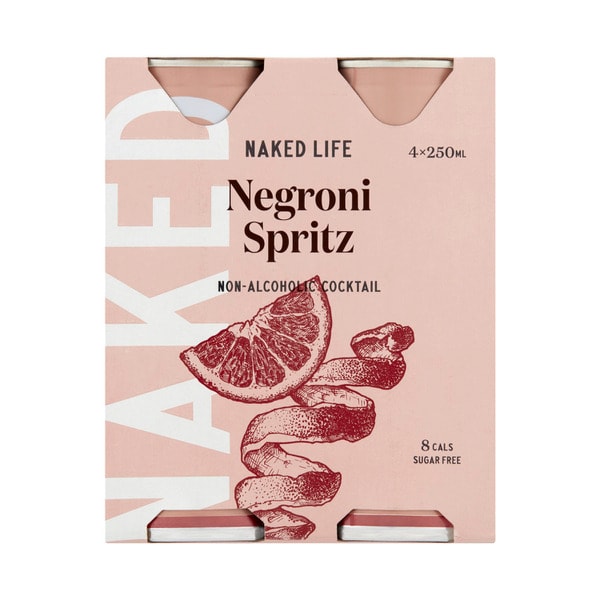 Naked Life Non-Alcoholic Cocktail Negroni | 4 Pack