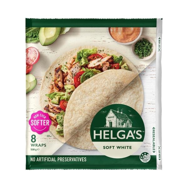 Helga's White Wraps 8 pack | 508g