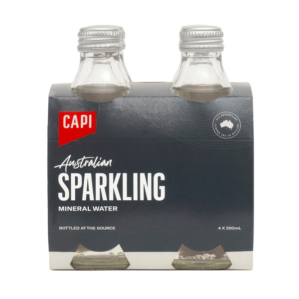 Capi All Australian Sparkling Water 4x250ml | 250mL