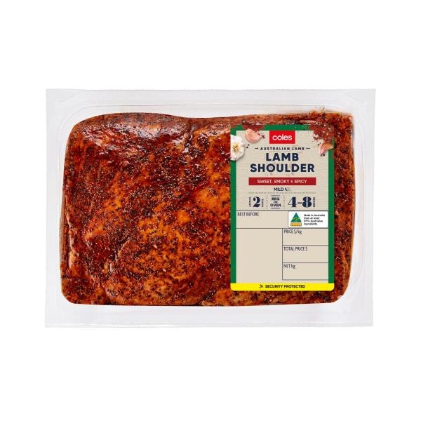 Coles Lamb Shoulder Butterflied With Smokey Marinade | approx. 800g