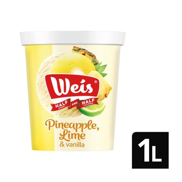 Weis Half & Half Pine Lime & Vanilla  | 1L