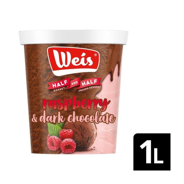 Weis Half & Half Raspberry & Dark Chocolate  | 1L
