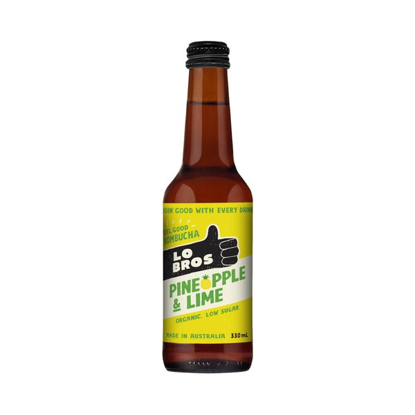 Lo Bros Kombucha Pineapple Lime | 330mL