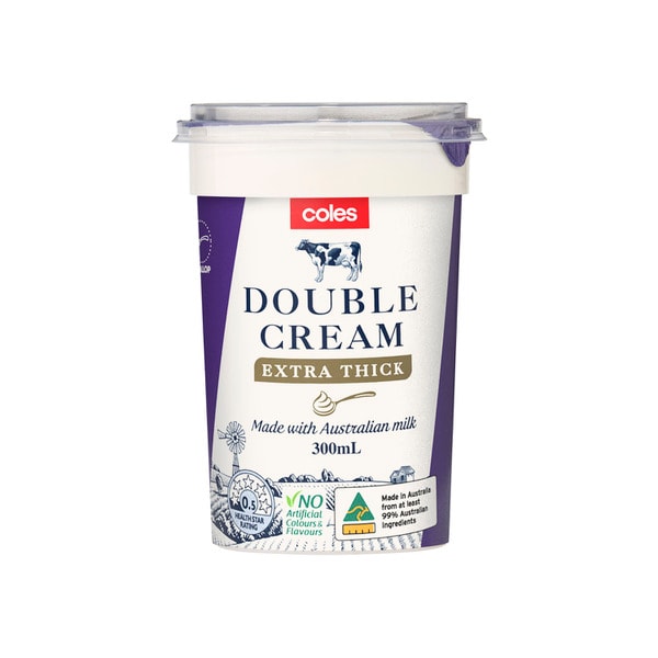 Coles Double Cream | 300mL