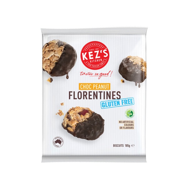Kez's Kitchen Gluten Free Choc Peanut Florentines | 185g